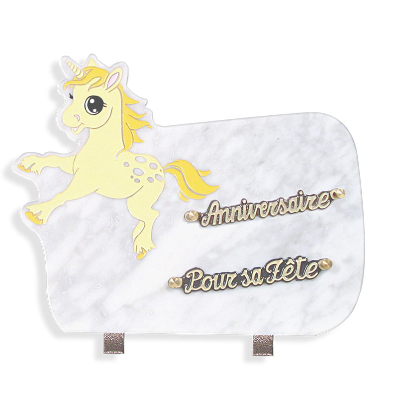 Plaque Funeraire Blanche Enfant Licorne Funeris Plaque Funeraire Blanche Enfant Licorne Funeris